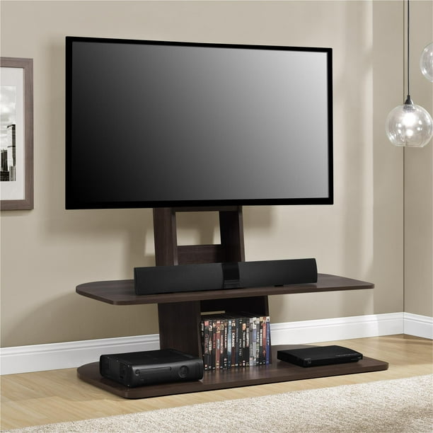 Ameriwood Home Galaxy XL TV Stand with Mount for TVs up 65", Multiple Colors Walnut Walmart