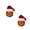 B, variant on A Christmas Hat Basketball Pendant Hanging Ornament Decorative Ball Sports Theme Gift For Tree Car Bag Decoration