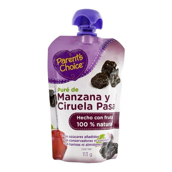 Papilla Parent's Choice de manzana y ciruela pasa 113 g