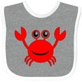 thumbnail image 3 of Inktastic Cute Red Crab Boys or Girls Baby Bib, 3 of 4