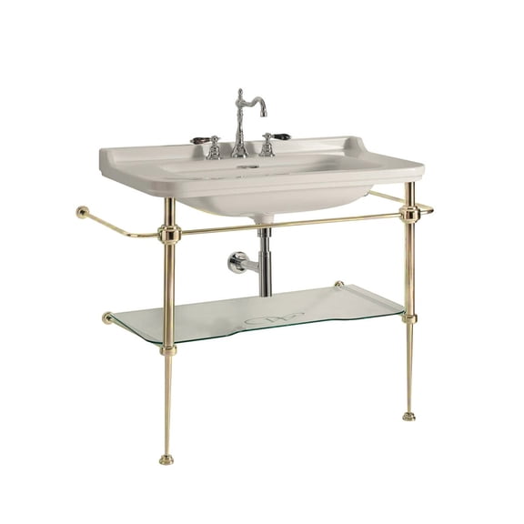 Ws Bath Collections Waldorf 4144K2.03 9203K2 Waldorf 47-3/16" Rectangular Brass And