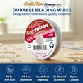 thumbnail image 2 of Soft Flex 21-Strand Fine Beading Wire, STW, Satin Silver, 0.014" x 30ft, 2 of 7