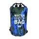 thumbnail image 1 of Yuarrent Bolsa de natación impermeable de 15/20L/30L, de saco seco, colores de camuflaje, pesca, canotaje, kayak, almacenamiento, bolsa de Deportes acuáticos Camuflaje Azul 23 x 63 cm Yuarrent OD1303-11B, 1 of 6