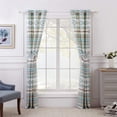 thumbnail image 5 of Barefoot Bungalow Phoenix Southwestern Boho Grommet-Top Curtain Panels, Set of 2, Turquoise, 5 of 7