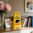 thumbnail image 5 of Cartel de precaución de vómito de gato para amantes de los gatos, decoración de escritorio para el hogar y la oficina, 5 of 5