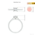thumbnail image 5 of ANGARA Natural 0.7 Ct. Diamond Solitaire Engagement Ring in Sterling Silver for Women (Ring Size: 3), 5 of 10