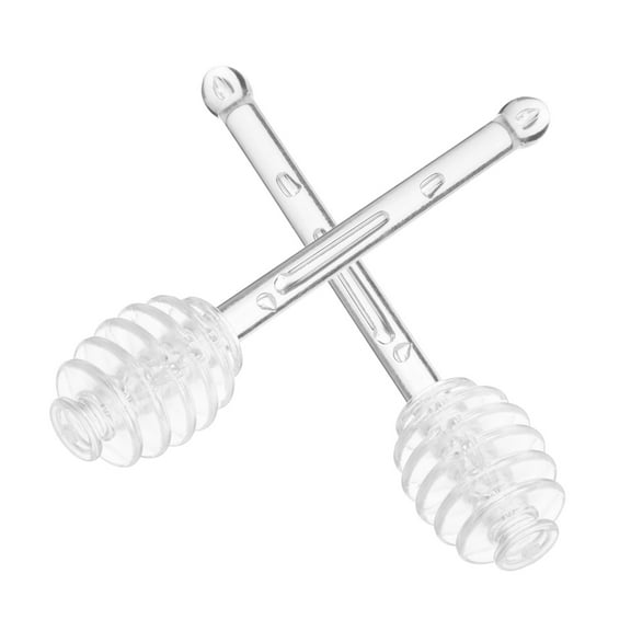 SWETRACE 2Pcs Honey Wand Plastic for Easy to Clean 5.74X1.06X1.06in