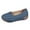 Navy, variant on Bmisegm Women's Summer Fashion Leather Hollow Bowhead Casual Shoes Outdoor Light Slip on Sneakers Womens Casual Shoes Navy 41