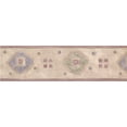 thumbnail image 2 of Red Blue Green Beige Abstract Wallpaper Border Geometric Design, Roll 15' x 6'', 2 of 3