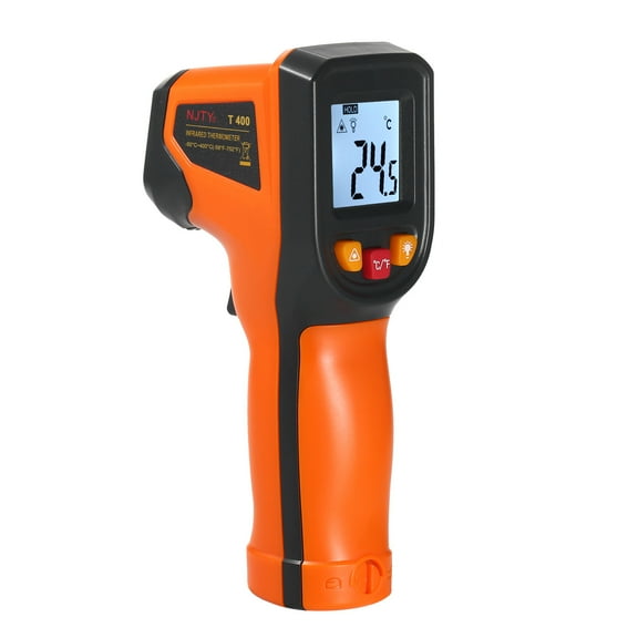 NJTY Infrared Thermometer Non-Contact Digital Temperature Gun -50°C~400°C (-58°F~752°F) IR Thermometer for Industrial, Kitchen Cooking, Automotive, Not for Human Body Temp