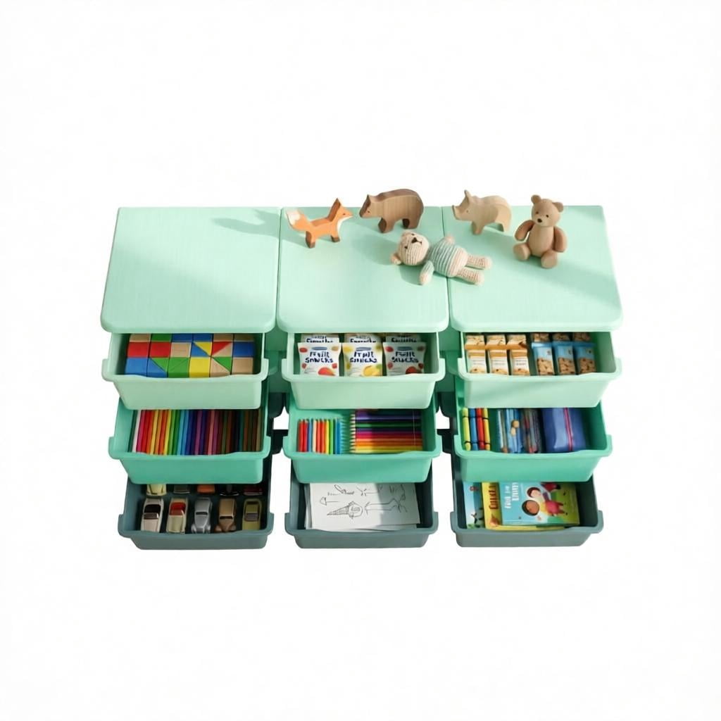 Chic Storage Tower,Space-Saving Vertical Drawer Unit,Multi-Tier Toy Organizer,Storage Drawers,