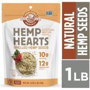 Manitoba Harvest Hemp Hearts Raw Shelled Hemp Seeds, 1lb; with 10g Protein & 12g Omegas per Serving, Non-GMO, Gluten Free - Packaging May Vary