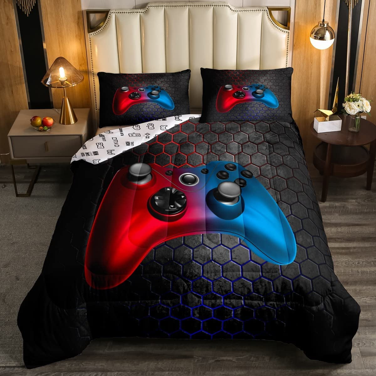 Details about   VideoGame Boy Comforter Teens TWIN Size 8PCS Curtains Sheet Sets Juniors Gift 