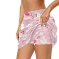 thumbnail image 2 of KEIAHUAN Pink Flower Golf Skirt with Shorts XS Washable Trendy Tennis Skirt for Women High Waisted Soft Tennis Skirts for Women with Shorts and Pockets, 2 of 7