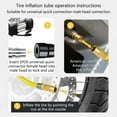 thumbnail image 6 of Inflator Connector Replacement Tire Inflation Hose Pumps Extension Tube Tire Air Compressor Hose Inflator Hose, 6 of 7