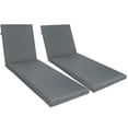 thumbnail image 2 of 2PCS Set Outdoor Lounge Chair Cushion Replacement Patio Funiture Seat Cushion Chaise Lounge Cushion (Grey)  [Sale to Temu is Banned.Weekend can not be shipped, order with caution], 2 of 5