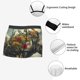 thumbnail image 3 of Balery Floral Rhino With Birds Calzoncillos bóxer para hombre, ropa interior de algodón suave y transpirable con cinturilla de nailon-Medium, 3 of 5