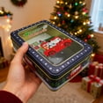 thumbnail image 5 of THLKIF Christmas Candy Tin Box with Lid, Square Decorative Cookie Storage Container for Confectioneries, Cookies, Gift Packaging, Reusable with Festive Patterns, 5 of 5
