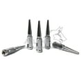 thumbnail image 4 of 32 Chevy GMC Silverado Sierra 2500 3500 Chrome 14x1.5 Spiked 3/4" Lug Nuts + Key, 4 of 10