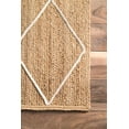 nuLOOM Caleb Braided Trellis Jute Area Rug or Runner