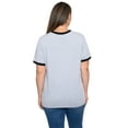 thumbnail image 7 of Women's Plus Size Lilo & Stitch T-Shirt Christmas Holiday Ringer (Size 1X Only), 7 of 7