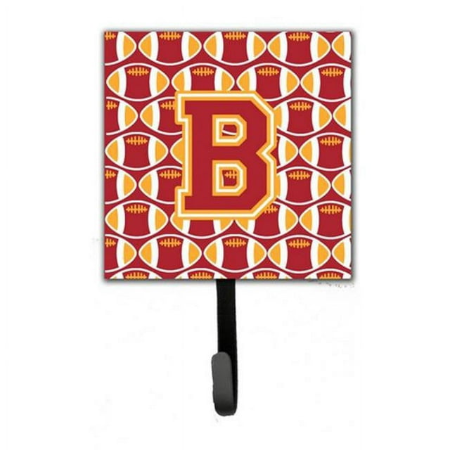Carolines Treasures CJ1070-BSH4 Letter B Football Cardinal & Gold Leash or Key Holder