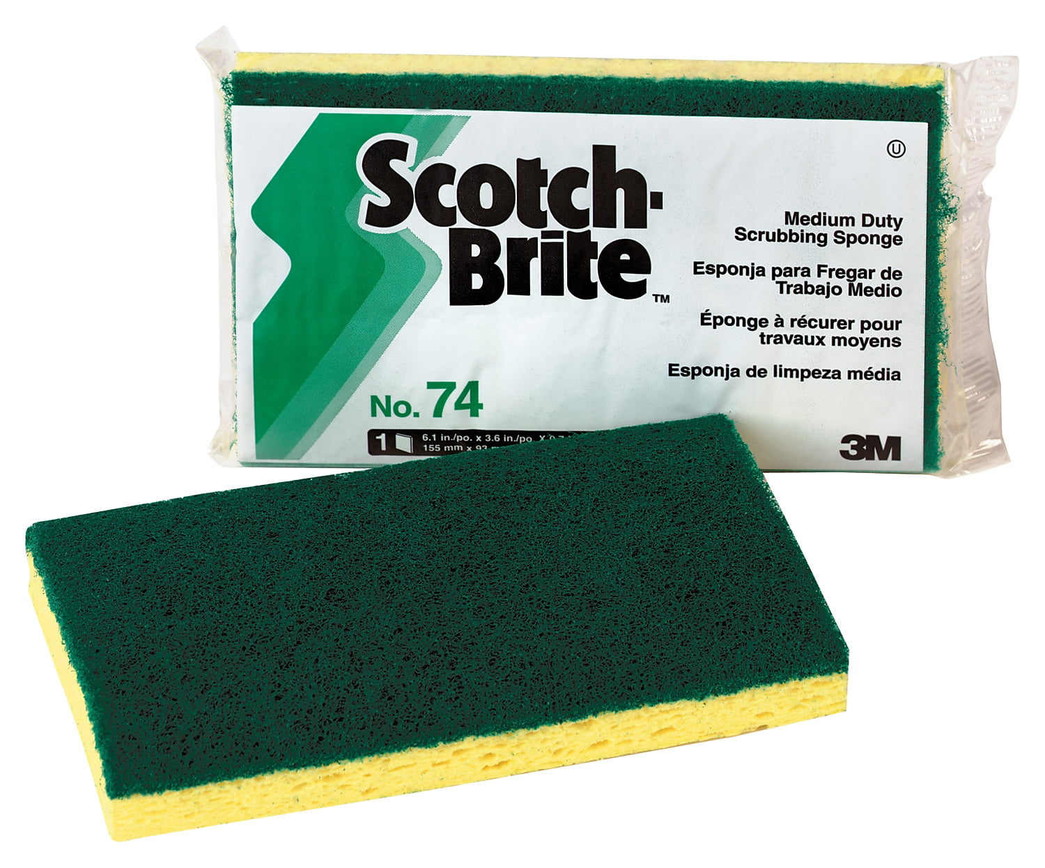 3M™ Scotch-Brite® Medium-Duty Scrub Sponge 74 - Daycon
