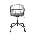 thumbnail image 4 of LumiSource Riley High-Back Office Chair, Dark Walnut/Black, 4 of 7