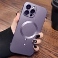 thumbnail image 3 of Funda magnética para teléfono Magsafe para iPhone 15, 14, 11, 13, 12 Pro Max Plus, protector de lente de carga inalámbrica de silicona suave, accesorio, 3 of 5