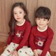 thumbnail image 3 of Conjunto de pijamas de Navidad para niños y niñas, ropa interior de algodón Unisex, para el hogar, novedad, 3 of 4