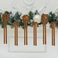 thumbnail image 2 of Wironlst 12Pcs Velvet Christmas Bows Large Vintage Velvet Bows for Christmas Tree, Garland Staircase Wreaths Holiday Xmas Decorations (Brown), 2 of 11
