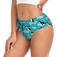 thumbnail image 2 of Fotbe Penguins On The Ice In The Sea Calzones Estampados para Mujer – Ropa Interior de Algodón, Cómoda, Suave y Elástica-3X-Large, 2 of 6