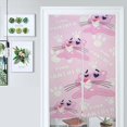 thumbnail image 3 of Cortina para puerta con diseño de pantera rosa, 34 x 57 pulgadas, cortina opaca para puerta, cortina divisoria para privacidad de habitación para decoración del hogar, dormitorio, cocina, 2 paneles, 3 of 6