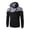 Black, variant on Lovskoo 2024 Men's Hoodie Sweatshirts Patchwork Long Sleeve Hoodie Sweatshirt Pullover Solid Color Coat Outwear Dark Gray