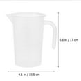 thumbnail image 2 of UPGRATOR 8Pcs Kitchen Measuring Cups Transparent Plastic with V Shape Pouring Spout, 2 of 8