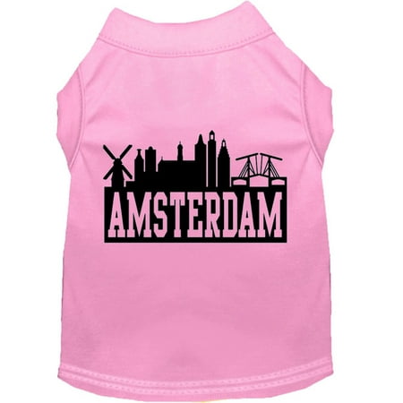 Pet Dog Cat Shirt Screen Printed, "Amsterdam Skyline"