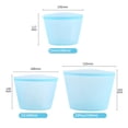 thumbnail image 5 of Shoreew Silicone Food Storage Bag BPA Free Heat-Resistant Stand-Up Design Microwave Oven Safe Reusable Freezer Bag Silicone Container, 5 of 7