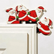 thumbnail image 3 of 2 piezas de adornos para marcos de puertas de Navidad de madera para puertas y paredes del hogar de Navidad, D, 3 of 7