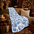 thumbnail image 3 of Chinoiserie German Shepherd Garden Scene, Festive Pet Portrait Pattern, Warm Flannel Blanket for Living Room and Bedroom, Dog Lovers Just Because Gift, Pet Lover Home Decor, 3 of 9
