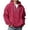 M10-Hot Pink, variant on Rhuody Men Hoodies Long Sleeve Solid Color Round Neck Pullover Fleece Hooded Sweatshirt With Pocket S Red