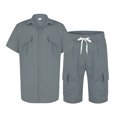 thumbnail image 2 of Bcfgryg Men's Summer Suits With Notch Lapel And Button Front For Indoor And Vacation Wear Men’s Athleisure Sets, 2 of 4