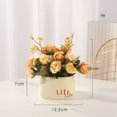 thumbnail image 2 of Flores artificiales, flores artificiales, plantas verdes, plantas en macetas, salón, comedor, decoración de escritorio, 2 of 5