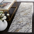 thumbnail image 2 of SAFAVIEH Craft Sharlene Abstract Runner Rug, Grey/Gold, 2'3" x 8', 2 of 8