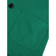 thumbnail image 5 of INSPIRE CHIC Men's Coat Notched Lapel Long Sleeve Knit Blazer with Pockets Green 46, 5 of 7