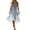 Blue, variant on Sundresses for Women Round Neck Sleeveless - Irregular Hem Midi Dress with Floral Print and Soft Fabric for Summer Daily,Green M