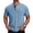 Light Blue, variant on Uwinwear Mens Henley Shirts Short Sleeve T-Shirt with 3 Button Placket Chest Pocket Solid Color Tee Summer Outdoor Tops Breathable Casual Wear,Army Green,XXXL
