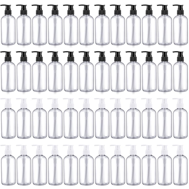 Botella dosificadora de loción, 250 ml, recargable, 48 unidades