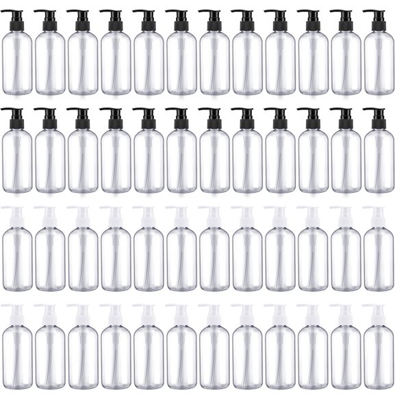 Botella dosificadora de loción, 250 ml, recargable, 48 unidades