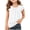 ZB-White, variant on Karoyedx Girl Tops Girls Plain Shirts Short Sleeve Basic Tees Casual Summer Tops Black Size,11-12 Years
