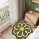 thumbnail image 4 of Felpudo Floral de Poliéster Absorbente y Antideslizante de 60 X 60 Cm | Felpudo Floral para Baño y Cocina | Felpudo de Microfibra Suave de Secado Rápido para Tocador, Habitación Infantil, Zona de Mas, 4 of 6